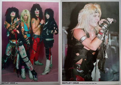 MOTLEY CRUE Posters Set Of 2 Unique Retro Posters Shout At The Devil Era