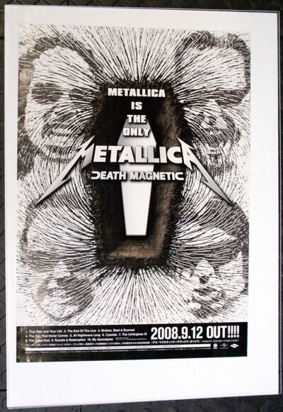 Metallica Poster CD DVD Promo Japanese Original Death Magnetic 2008