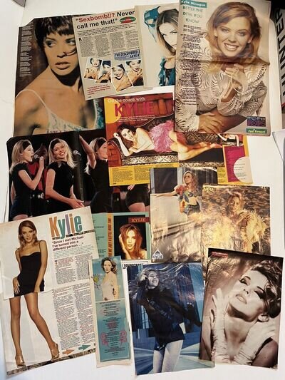 Kylie minogue posters / clippings 80s / 90s vintage posters