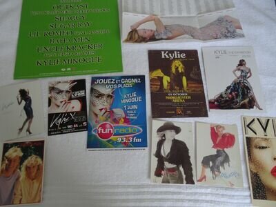 KYLIE MINOGUE USA PROMO FLAT POSTCARDS POSTER FLYERS CONCERT ADVERTS TENSION X