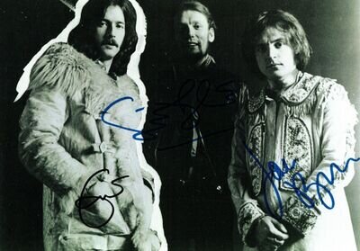 CREAM / ERIC CLAPTON Signed Photograph - B&W - Rock Band - reprint