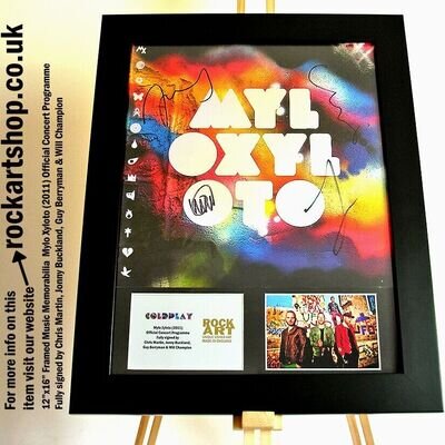 Coldplay *SIGNED CHRIS MARTIN+GUY+JONNY+WILL* Mylo Xyloto Autographed WORLD SHIP