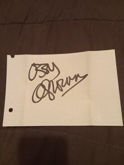 Ozzy Osbourne Signed Autographed 1981 Excellent Signature! Black Sabbath