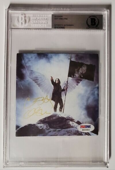 OZZY OSBOURNE Signed Scream CD Cover Dual BAS Beckett PSA/DNA Auto Autograph