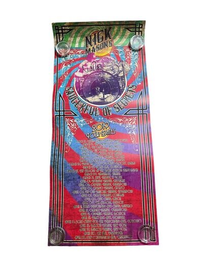 Nick Mason Signed Autographed Saucerful of Secrets 2019 Tour Poster