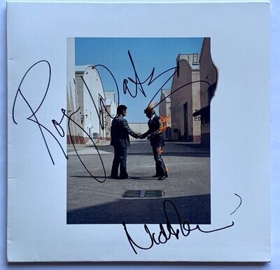 Pink Floyd signed Album wish you were here Roger Waters Nick Mason autographed