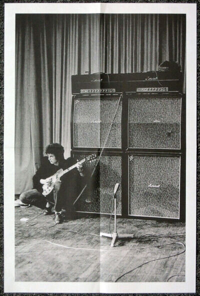 ERIC CLAPTON POSTER . CREAM 1967 CONCERT MARSHALL AMPS & GIBSON LES PAUL GUITAR