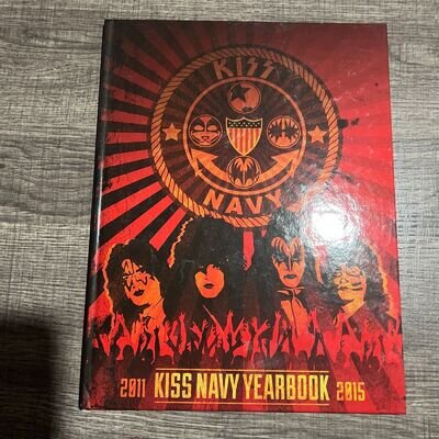 KISS Kruise KISS Navy Yearbook 2011-2015 With 15 Autographs Singer, Ford, & More