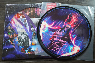 Ace Frehley 10000 Volts Album SIGNED Picture Disc LP PINK Vinyl KISS AUTOGRAPH