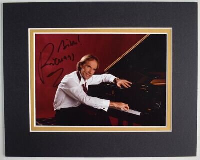 Richard Clayderman Signed Autograph 10x8 photo display Piano Music AFTAL COA