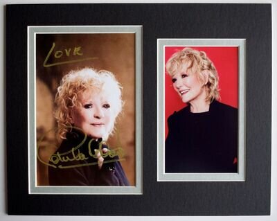 Petula Clark Signed Autograph 10x8 photo mount display Downtown Music AFTAL COA