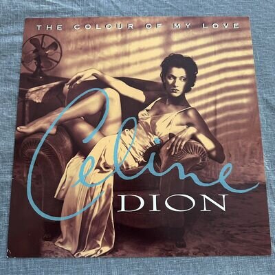 1993 CELINE DION "THE COLOUR OF MY LOVE" 12" x 12" PROMO ALBUM FLAT / POSTER