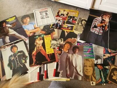 CLIFF RICHARD Magazine cuttings and posters from the 80's