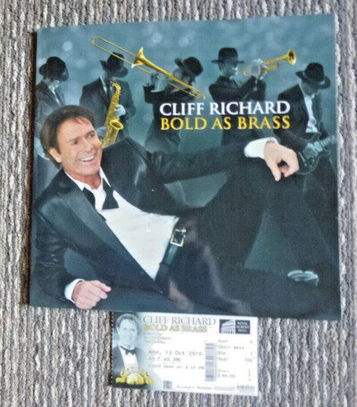 CLIFF RICHARD - BOLD AS BRASS - CONCERT PROGRAMME (WITH POSTER)