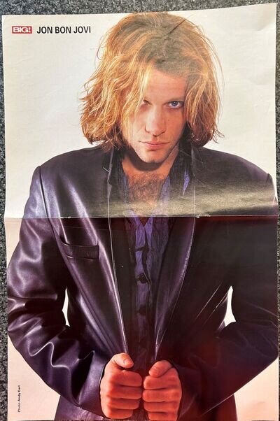 Jon Bon Jovi Big Magazine Vintage 90s Poster