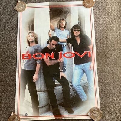 vintage bon jovi poster 1996 35.5inch/24.5inch