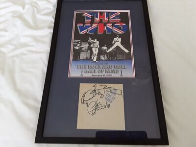 THE WHO SIGNED AUTOGRAPHS DALTREY,TOWNSHEND, ENTWHISTLE live at leeds