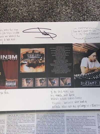 The Eminem Show 15 Anniv Hand Signed Poster **OFFICIAL RARE Sold Out 100% Legit