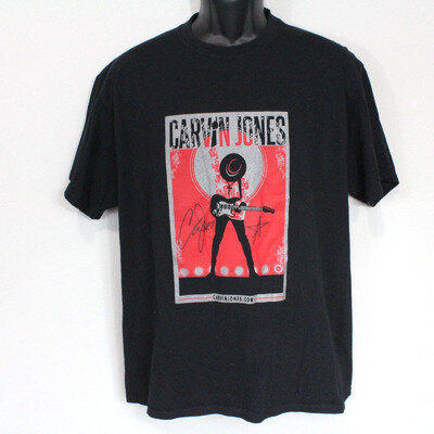 Carvin Jones Born To Win Concert World Tour 23-24 Signed Autograph T-Shirt Large