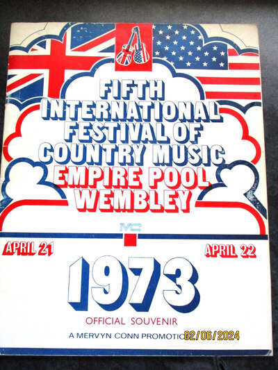 5th INTERNATIONAL FESTIVAL COUNTRY MUSIC WEMBLEY SOUVENIR BROCHURE AUTOGRAPHED A