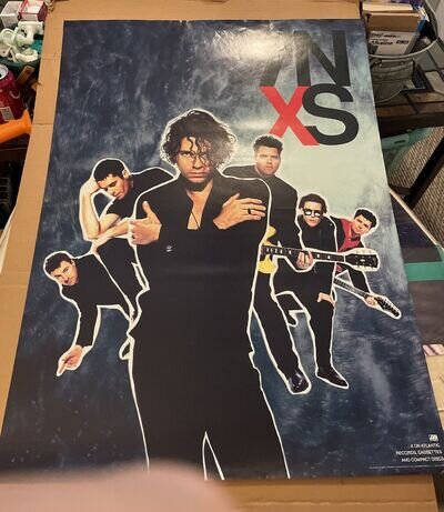 INXS - 1990 Promo poster Vintage Original Atlantic Records