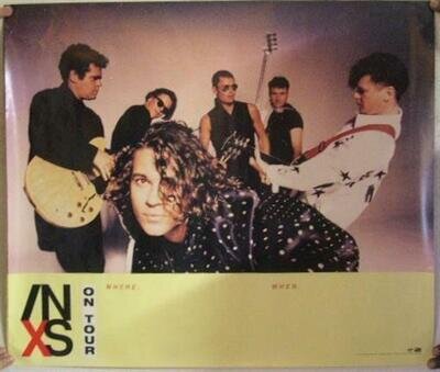 INXS Poster Great Band Shot Vintage