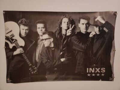 INXS Rock N Roll Original 1989 Vintage Promo Music Poster 22×34 #3220