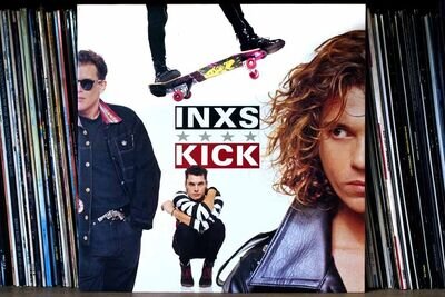 INXS Australian band Kick LP album front cover photograph picture poster print