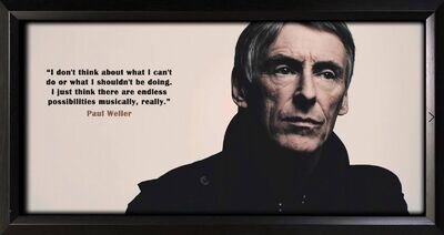 Paul Weller Framed Photo Motivational Poster