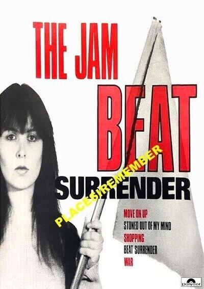 THE JAM BEAT SURRENDER NEW A5 FANTASY SHOP/COUNTER DISPLAY POSTER.FREE POST