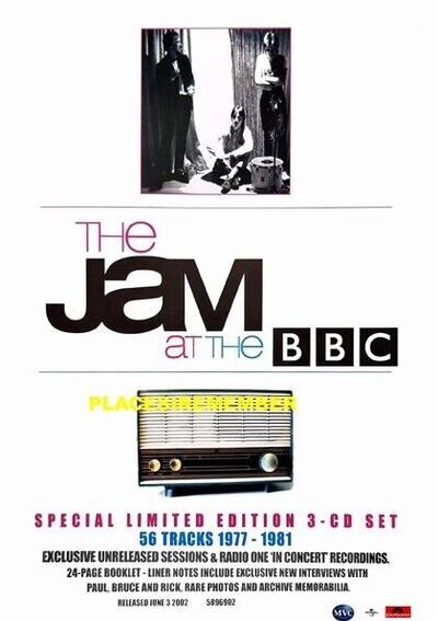 THE JAM AT THE BBC NEW FANTASY POSTER SHOP/COUNTER ADVERT DISPLAY.FREE P&P