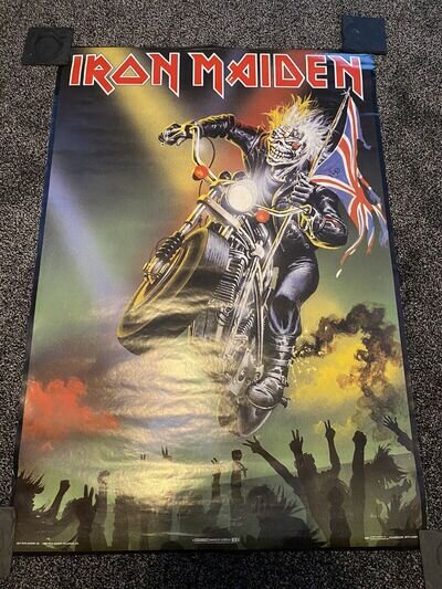 IRON MAIDEN Poster 1989 Vintage Original 39”x 27”