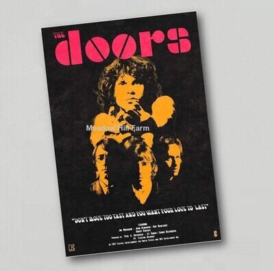 The Doors Fridge Magnet Retro 1967 Poster Rock Band Jim Morrison