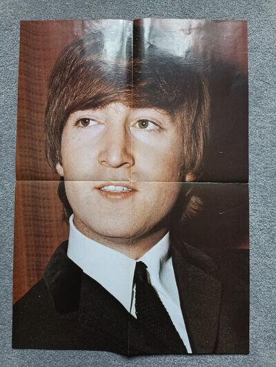 John Lennon Vintage Poster With Original Mailing Envelope - Beatles