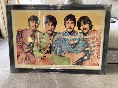 SGT PEPPER 1967 Souvenir Poster Professionally Framed ( 57 Years Old)