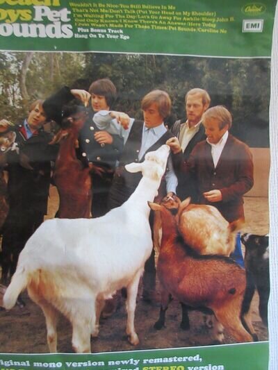 Beach Boys Pet Sounds UK Poster in 1999 Brian Wilson