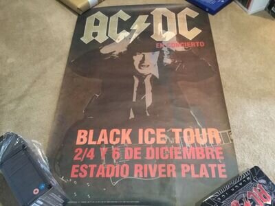 AC/DC 'Black Ice Tour' Concert Poster - River Plate Stadium 2011 91cm x 61cm