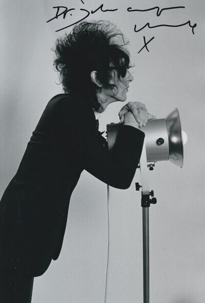 Dr John Cooper Clarke Hand Signed 12x8 Photo Punk Poet Music Autograph 4