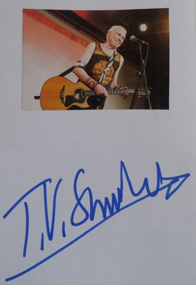 T V SMITH THE ADVERTS, AUTOGRAPH.