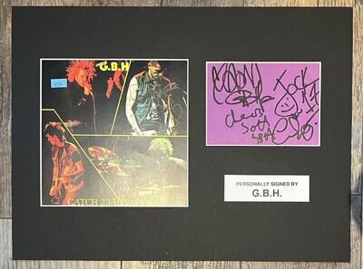 GBH - SIGNED (autograph Page) Plus CATCH 23 Replica Sleeve - Mounted