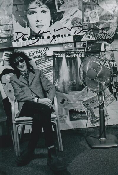 Dr John Cooper Clarke Hand Signed 12x8 Photo Punk Poet Music Autograph 3