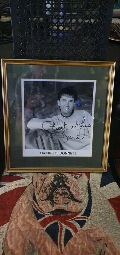 VINTAGE Daniel O'Donnell Hand Signed FRAMED / Matted/Glazed Photo SUPERB B/W