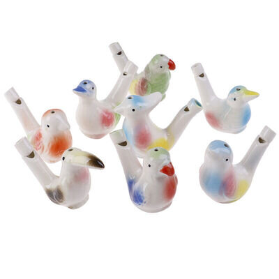 Chinese ceramic water bird whistle kids baby funny novelty musical toys CLH:w: