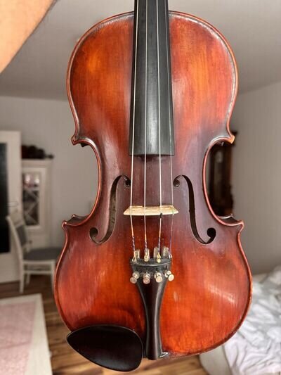 Well-sounding old French violin with stamp Claudot Albert Dion