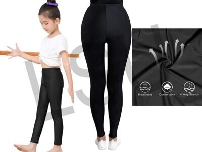 Girls Legging Shiny Lycra Kids Legging Stretchy Ballet/Gymnastic/PE Ankle Length