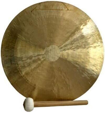 22” Wind Gong - Includes Padded Gong Mallet & Hanging String Wind Gong Sound