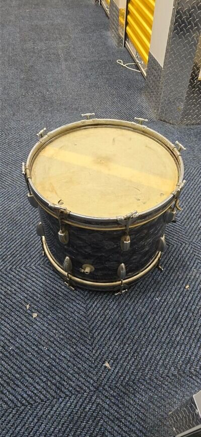 Vintage Stewart Leedy 12x18 Black Diamond Pearl Drum