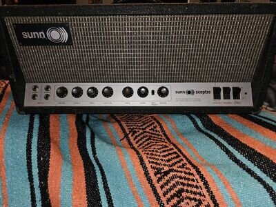 Sunn Sceptre 100w Electric Guitar Amplifier Head 60s/70s