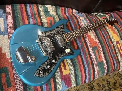 Teisco Del Rey ET-210 Vintage Electric Guitar Rare Blue 1960’s