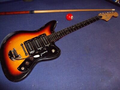 Vintage Original Framus Strato 5/155-54, Sunburst 1971, 3 Pickups!